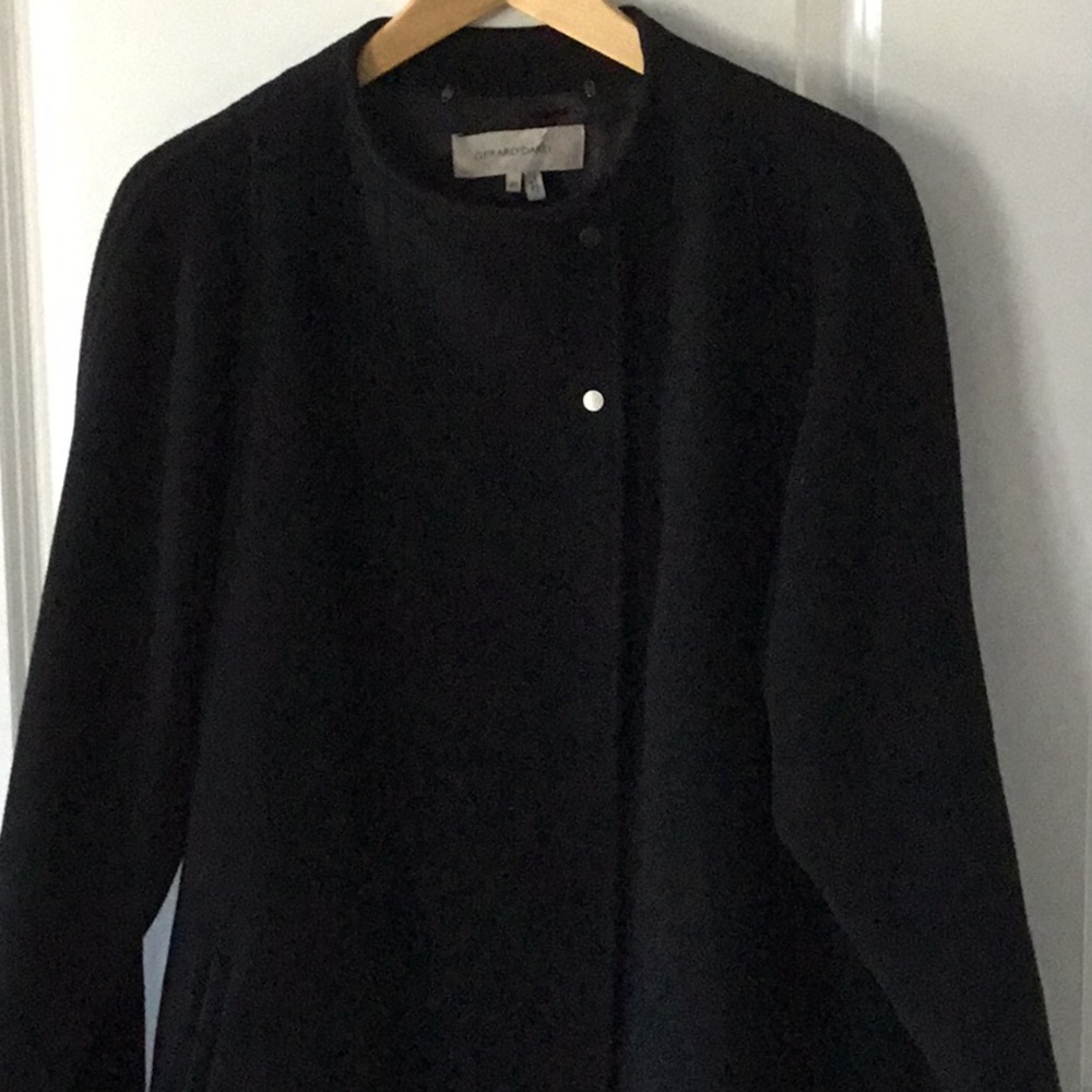 Wool and angora coat